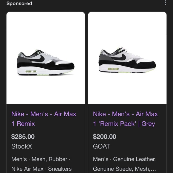 Men’s Nike air max 1 remix shoes in mint condition size 9.5 - Picture 10 of 11